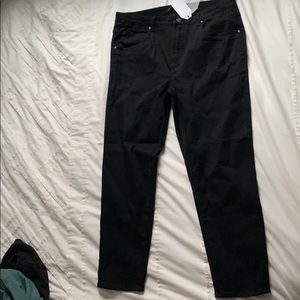 Seine High Rise Skinny Jeans 27 Inch - Black